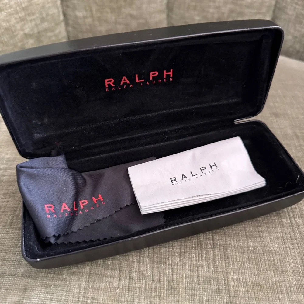 Ralph Lauren Cat Eye Sunglasses RA5235 Beige Frame Brown Gradient Lens Polarized